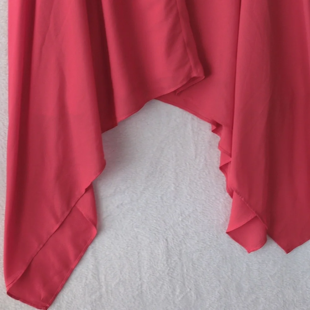 Soprano Junior's Pink Asymmetrical Sirencore Midi‎ Skirt Size XL